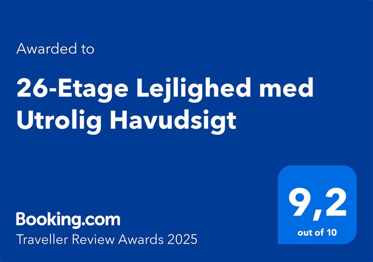 26-Etage Lejlighed Med Utrolig Havudsigt Århus المظهر الخارجي الصورة